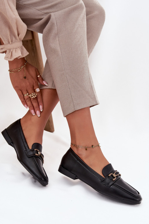 apavi Mokasīni  ar ornamentiem Melns Priscelle apavi Mokasīni  ar ornamentiem Melns Priscelle