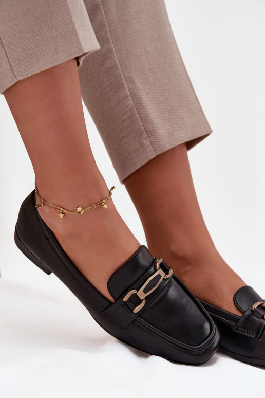 apavi Mokasīni  ar ornamentiem Melns Priscelle apavi Mokasīni  ar ornamentiem Melns Priscelle