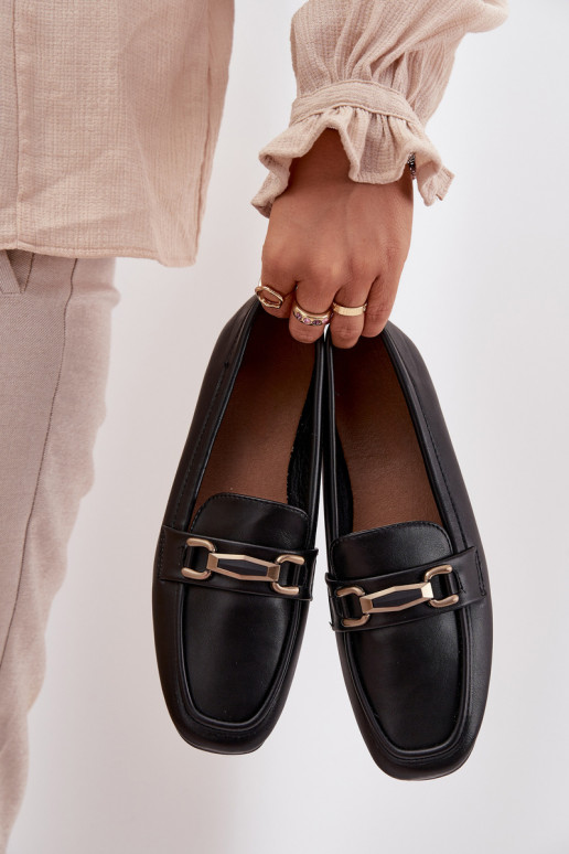 apavi Mokasīni  ar ornamentiem Melns Priscelle apavi Mokasīni  ar ornamentiem Melns Priscelle