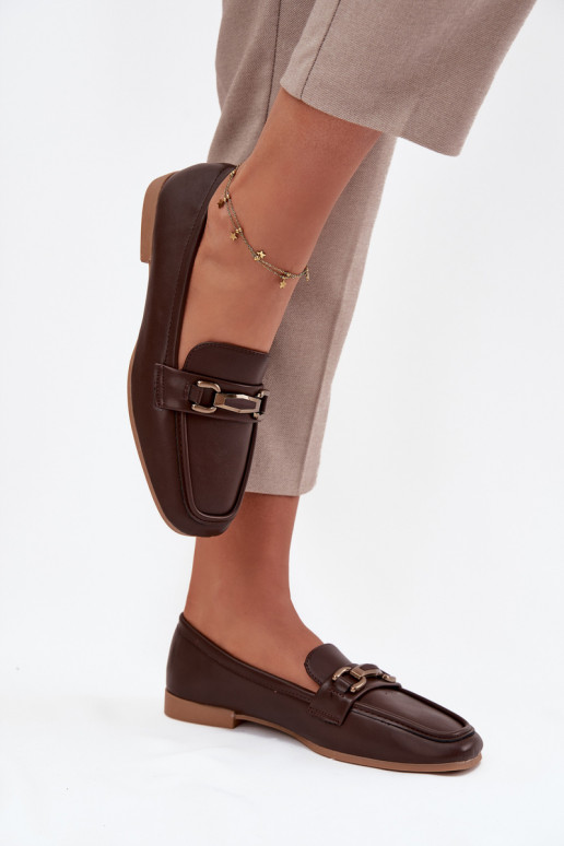 apavi Mokasīni  ar ornamentiem brūnas krāsas Priscelle apavi Mokasīni  ar ornamentiem brūnas krāsas Priscelle