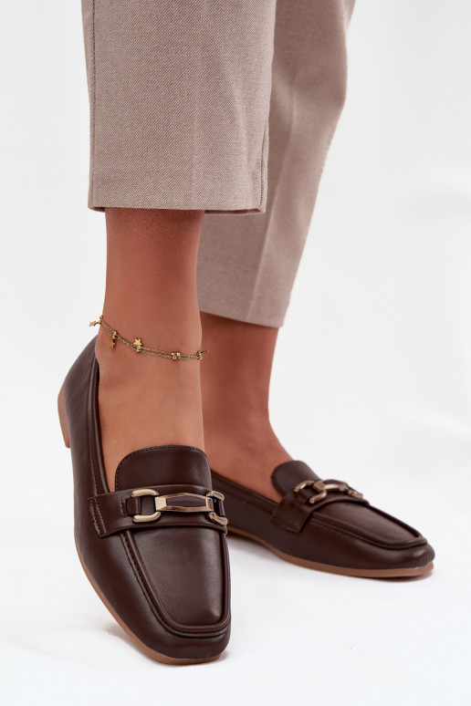 apavi Mokasīni  ar ornamentiem brūnas krāsas Priscelle apavi Mokasīni  ar ornamentiem brūnas krāsas Priscelle