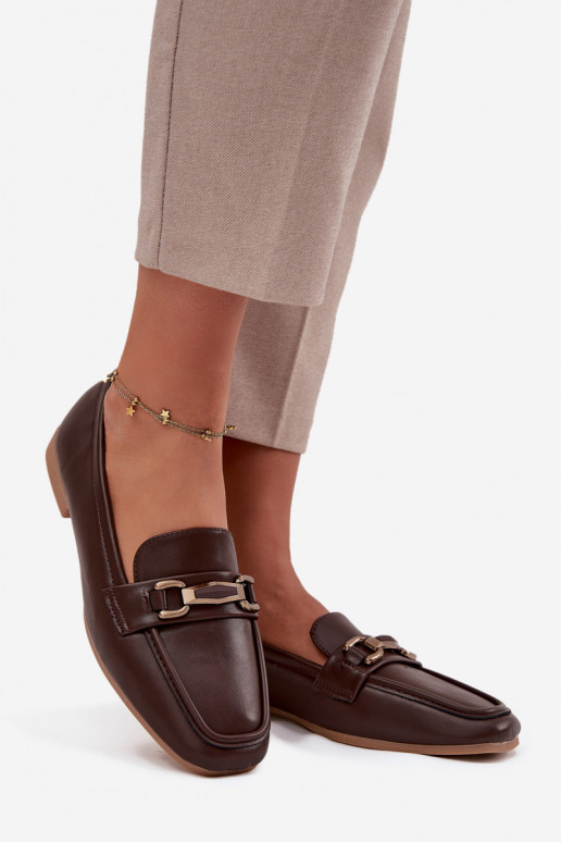 apavi Mokasīni  ar ornamentiem brūnas krāsas Priscelle apavi Mokasīni  ar ornamentiem brūnas krāsas Priscelle