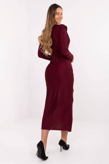 Kleita - burgundijas krāsā 2