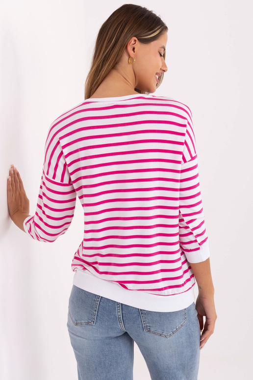 Blūze - baltā un rozā krāsā