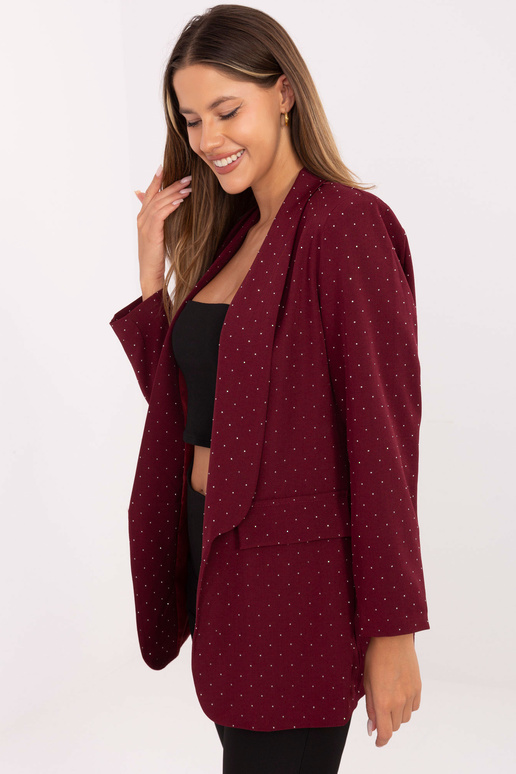 Burgundijas krāsas žakete