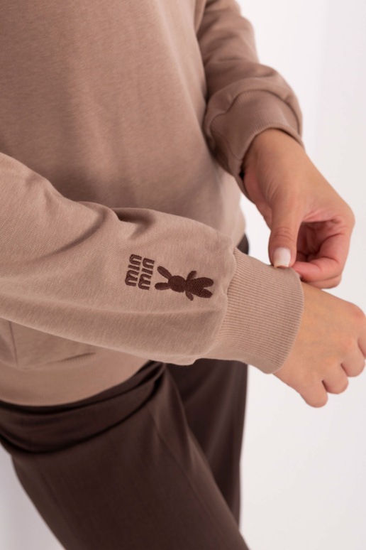 Tumši smilškrāsas blūze