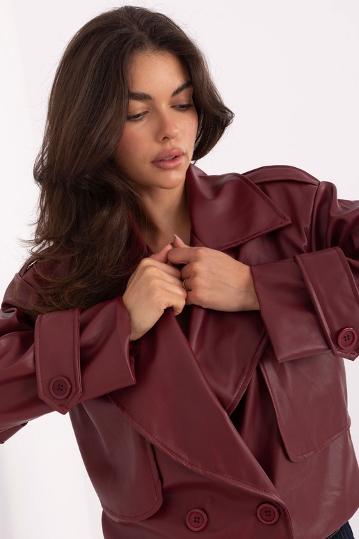 Burgundijas krāsas jaka