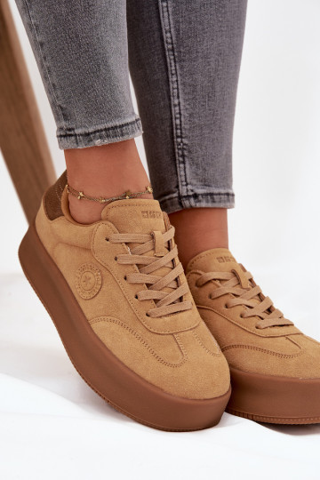 modeļa apavi  ar platformu Big Star SS274762 Camel