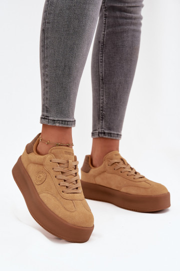 modeļa apavi  ar platformu Big Star SS274762 Camel 2