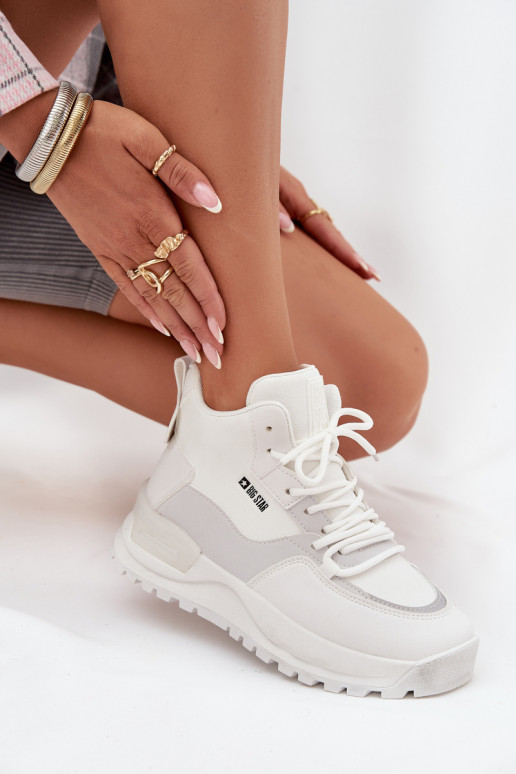 sporta apavi  ar platformu Big Star SS274510 baltas krāsas