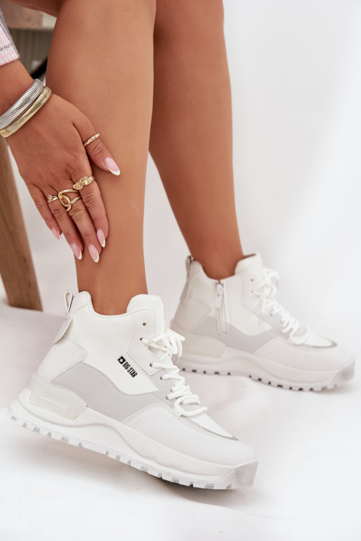 sporta apavi  ar platformu Big Star SS274510 baltas krāsas