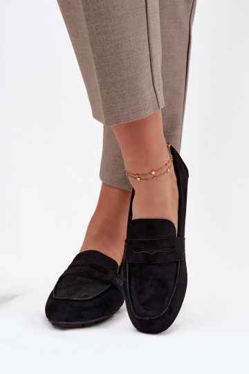 Mokasīni sieviešu mokasīni zempapēžu Melns Roseline 2