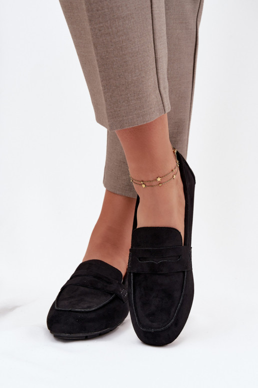 Mokasīni sieviešu mokasīni zempapēžu Melns Roseline Mokasīni sieviešu mokasīni zempapēžu Melns Roseline