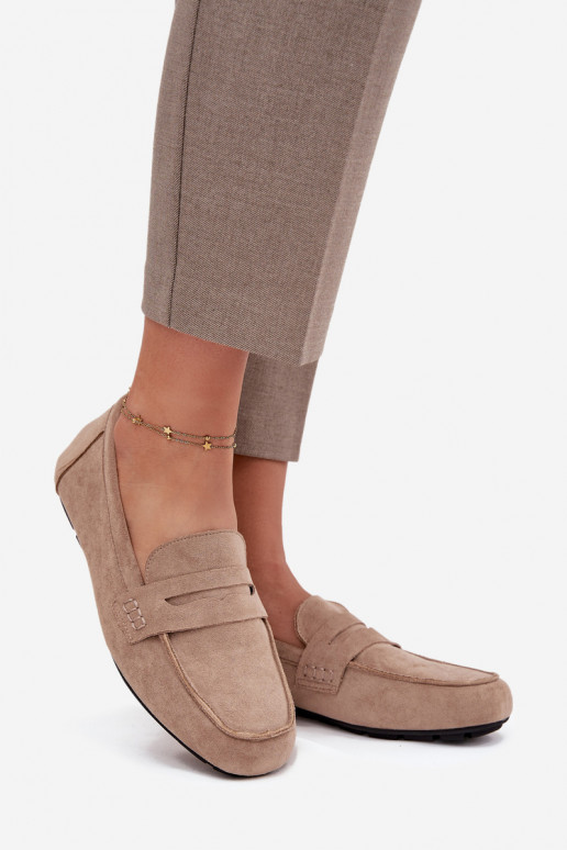 Mokasīni sieviešu mokasīni zempapēžu smilšu krāsas Roseline Mokasīni sieviešu mokasīni zempapēžu smilšu krāsas Roseline