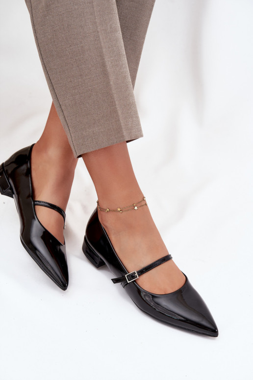 Lakotas balerīnas Na m Obcasie ar siksniņām Melns Isvella