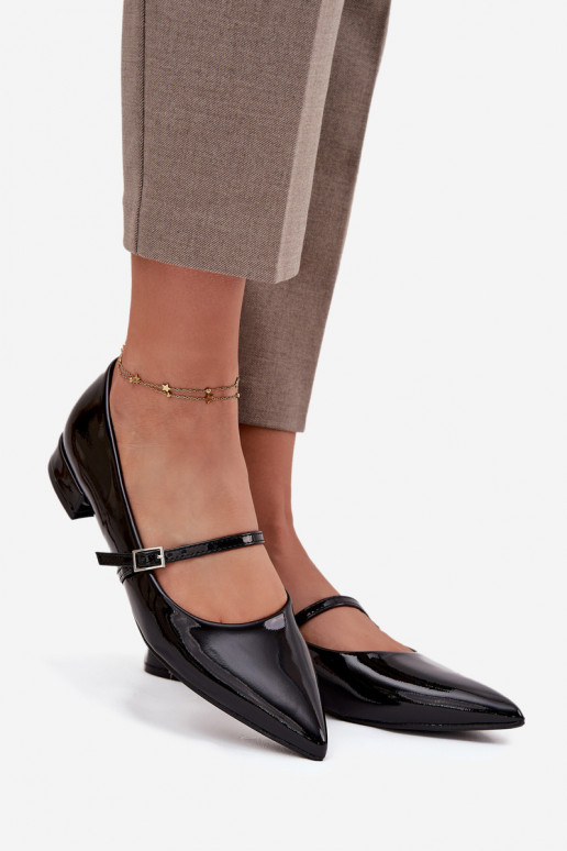 Lakotas balerīnas Na m Obcasie ar siksniņām Melns Isvella