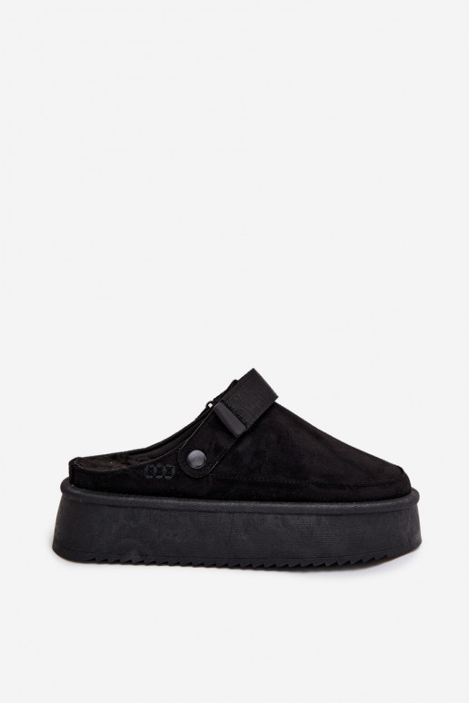 sniega apavi  ar platformu Z ar lipīgām aizdarēmem Melns Jorielle