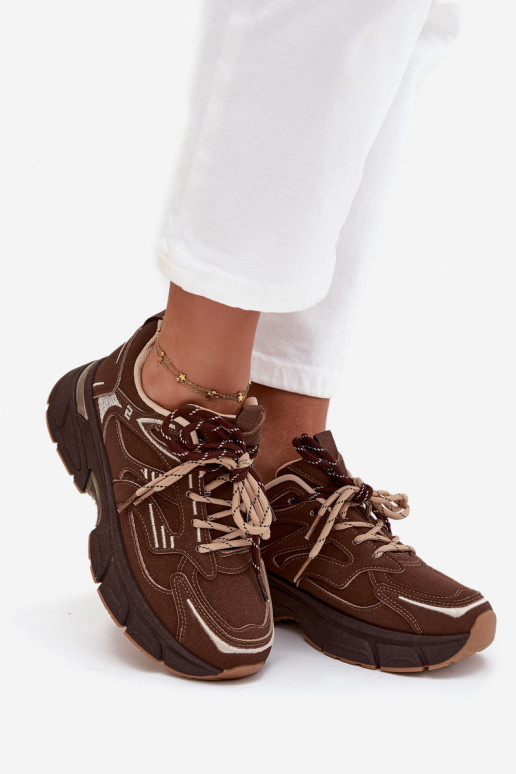 sporta apavi  modeļa apavi  Z Podwójnym m Czekoladowe Annelie