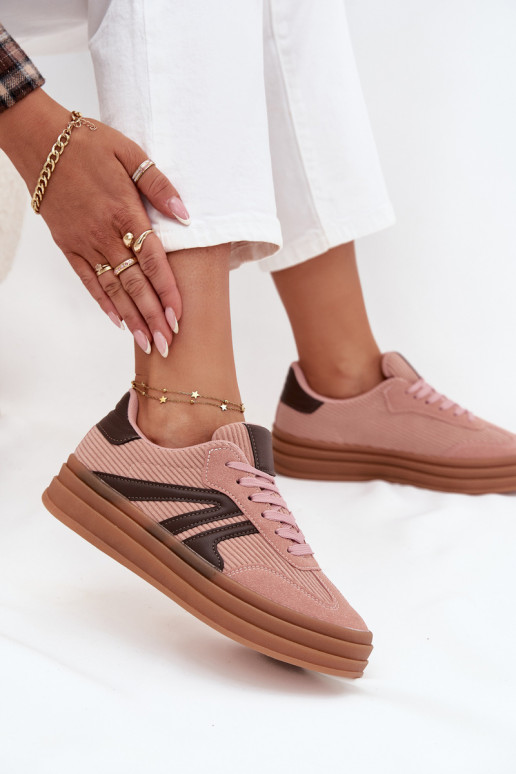   modeļa apavi  ar platformu Rozā krāsas Skye