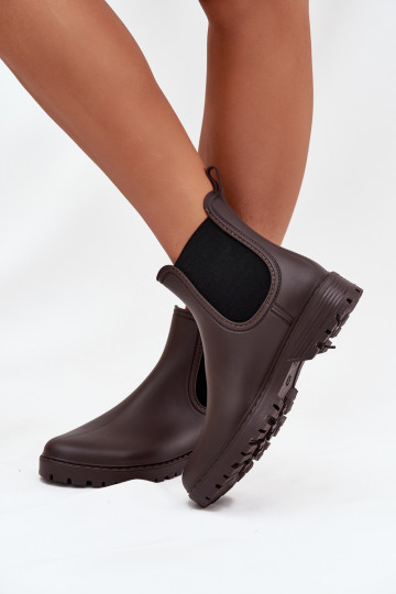 Gumijas apavi  Z Elastycznymi Wstawkami Czekoladowe Ciariel 2