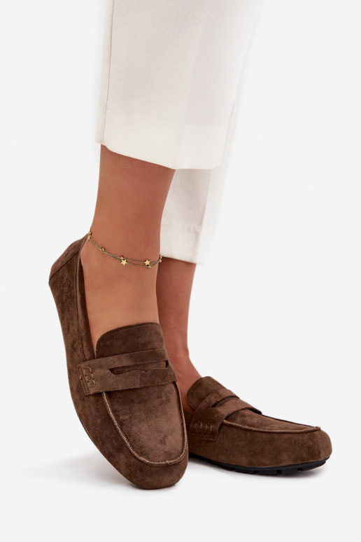 Mokasīni sieviešu mokasīni zempapēžu haki krāsas Roseline Mokasīni sieviešu mokasīni zempapēžu haki krāsas Roseline