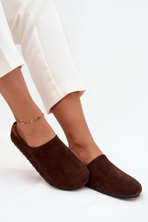 Čības   ar platformu Czekoladowe Sylviane