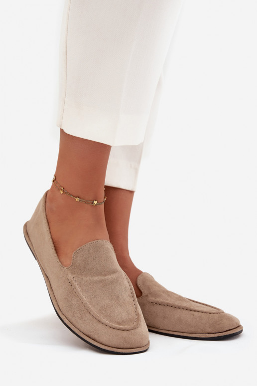 sieviešu mokasīni Z u zempapēžu smilšu krāsas Miryelle