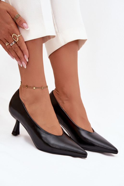 Laque Kurpes ar papēdi Melns Gavrielle Laque Kurpes ar papēdi Melns Gavrielle