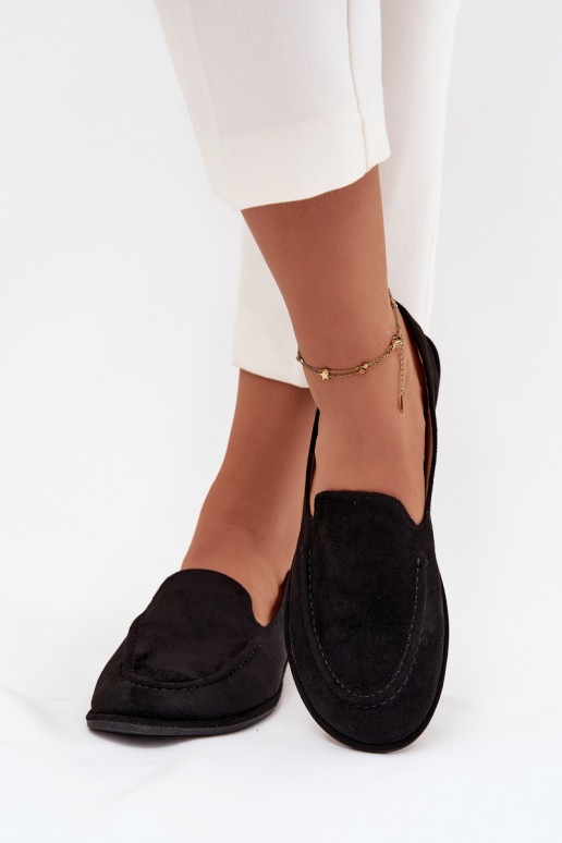 sieviešu mokasīni Z u zempapēžu Melns Miryelle sieviešu mokasīni Z u zempapēžu Melns Miryelle