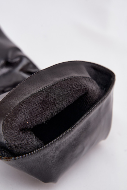 Laque sieviešu garie zābaki  Melns Mireva