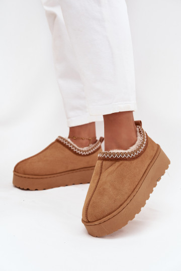 sniega apavi  Z Haftem ar platformu brūnas krāsas Taliah 2