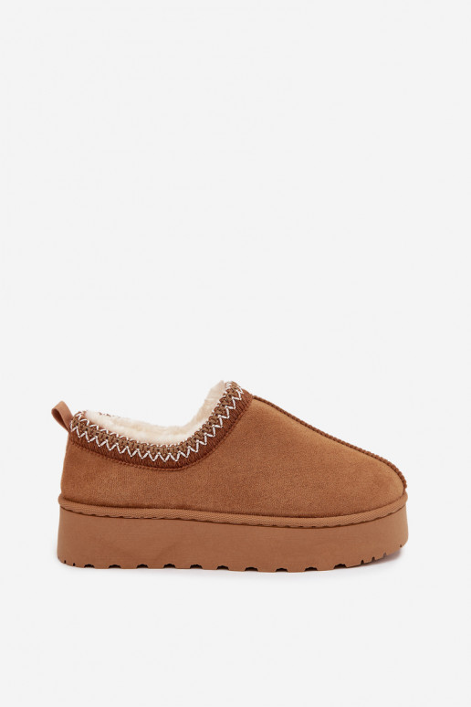 sniega apavi  Z Haftem ar platformu brūnas krāsas Taliah