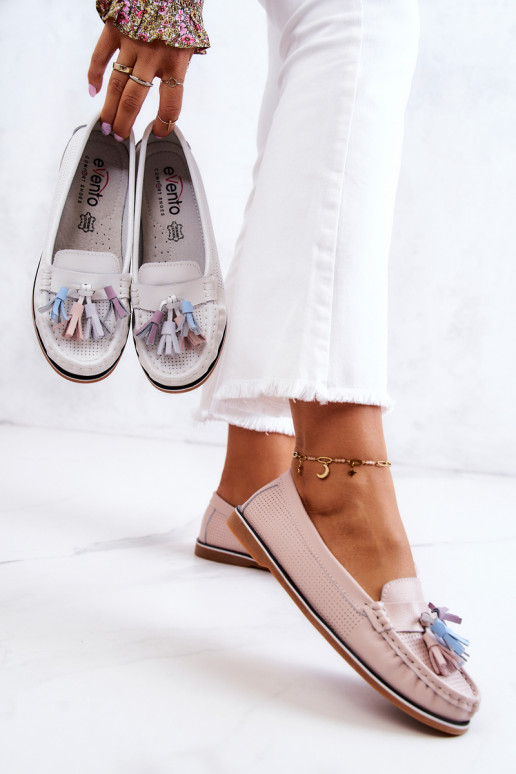 sieviešu mokasīni ar bārkstīm Rozā krāsas Laressa   sieviešu mokasīni ar bārkstīm Rozā krāsas Laressa