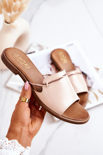 Čibas no dabīgas ādas  Shoes 3047 smilšu krāsas