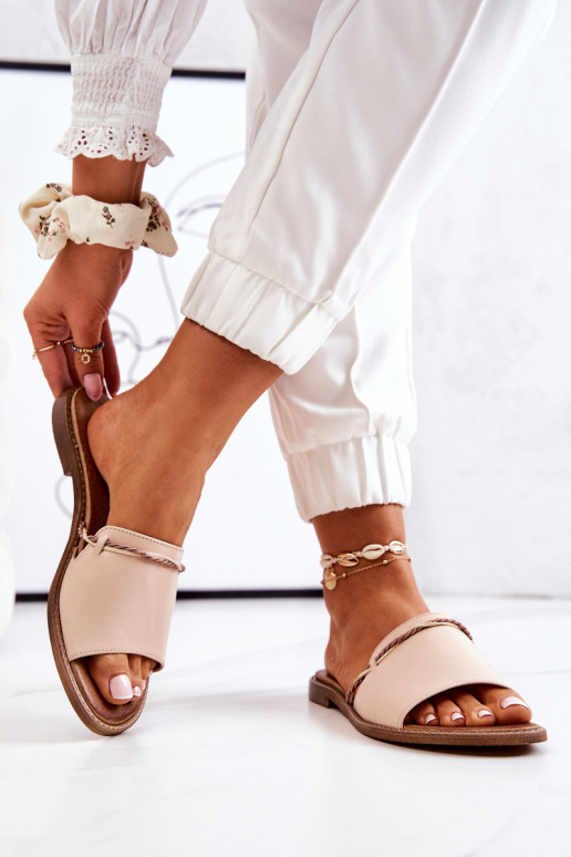 Čibas no dabīgas ādas  Shoes 3047 smilšu krāsas