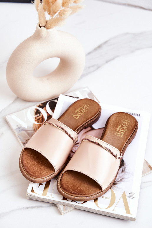 Čibas no dabīgas ādas  Shoes 3047 smilšu krāsas