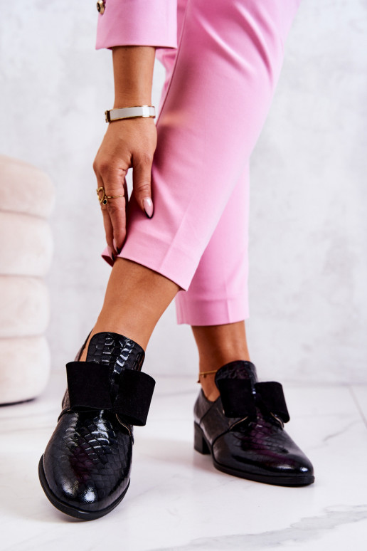 ar čūskādas imitāciju apavi Melns Marleigh   ar čūskādas imitāciju apavi Melns Marleigh