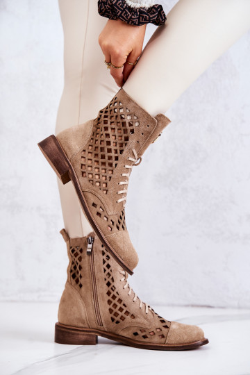 Zazoo 2695  sieviešu zābaki Camel 2