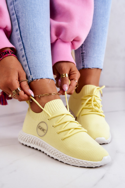  Sportiska stila apavi GOE JJ2N4150 Dzelteni