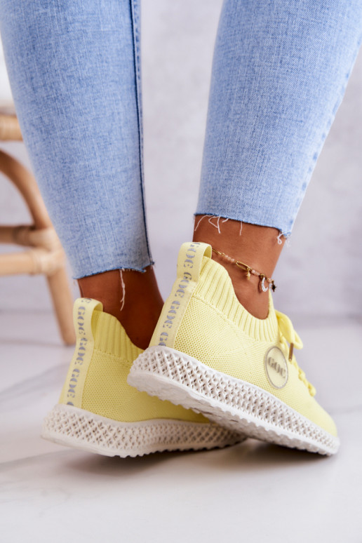  Sportiska stila apavi GOE JJ2N4150 Dzelteni