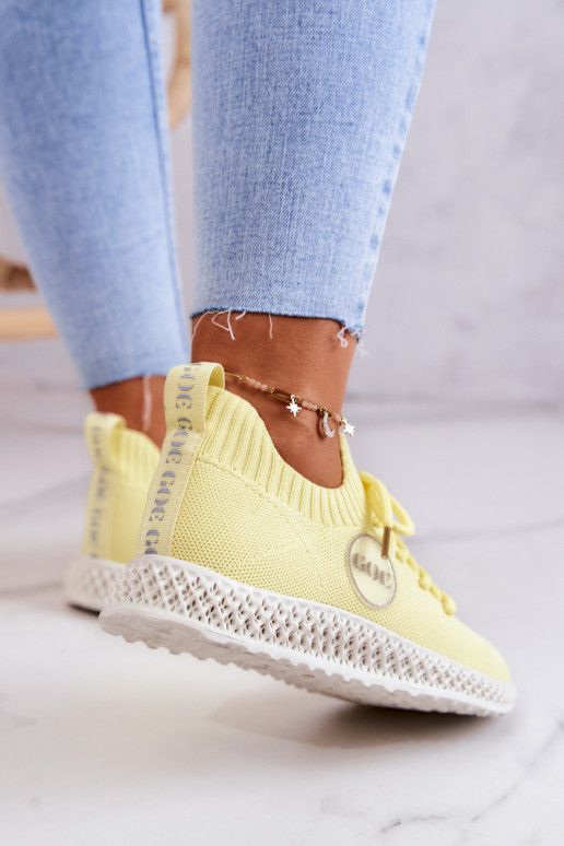  Sportiska stila apavi GOE JJ2N4150 Dzelteni