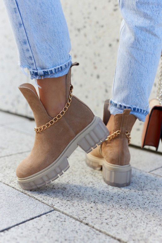  Zamšādas kurpes Cut Out brūnas krāsas Lemar Forget Me