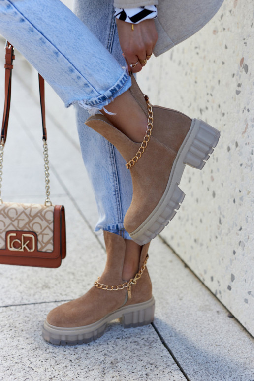  Zamšādas kurpes Cut Out brūnas krāsas Lemar Forget Me