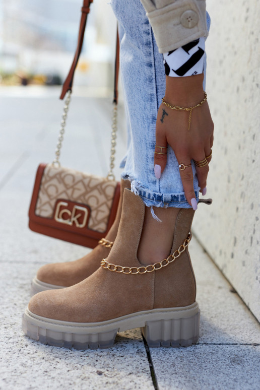  Zamšādas kurpes Cut Out brūnas krāsas Lemar Forget Me