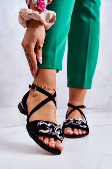  Zamšādas basenes  Laura Messi 2365 Melns 2