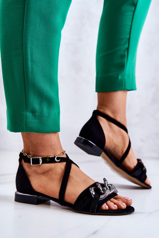 Zamšādas basenes  Laura Messi 2365 Melns  Zamšādas basenes  Laura Messi 2365 Melns