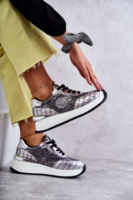  sporta apavi  GOE KK2N4083 Sudraba krāsas