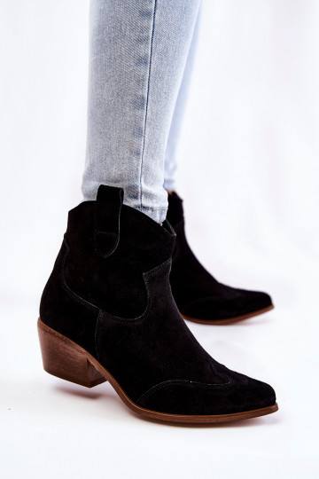  Sieviešu puszābaki Apavi ar spicu purngalu  Shoes 3236 Melns 2