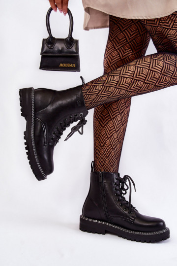  Sieviešu puszābaki ar platformu Big Star KK274538 Melns