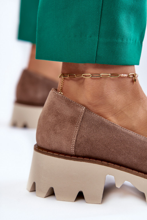 zamšādas apavi ar ornamentiem Laura Messi 2489 brūnas krāsas zamšādas apavi ar ornamentiem Laura Messi 2489 brūnas krāsas